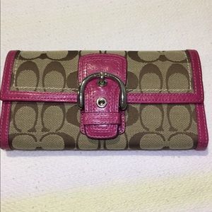 Coach tri-fold wallet
